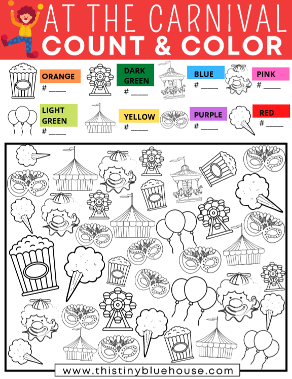 Perimeter worksheet for planning a school carnival activity in measurement category Fourth grade students calculating perimeter to design a carnival layout on graph paper