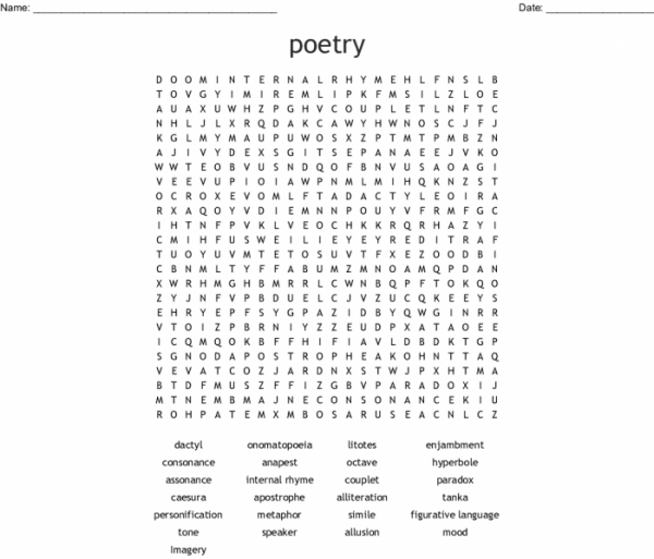 Fourth grade worksheet featuring a Flowers in Love pollinators word search activity