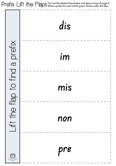 Fourth Grade Circle the Prefixes worksheet focusing on root words and prefixes practice