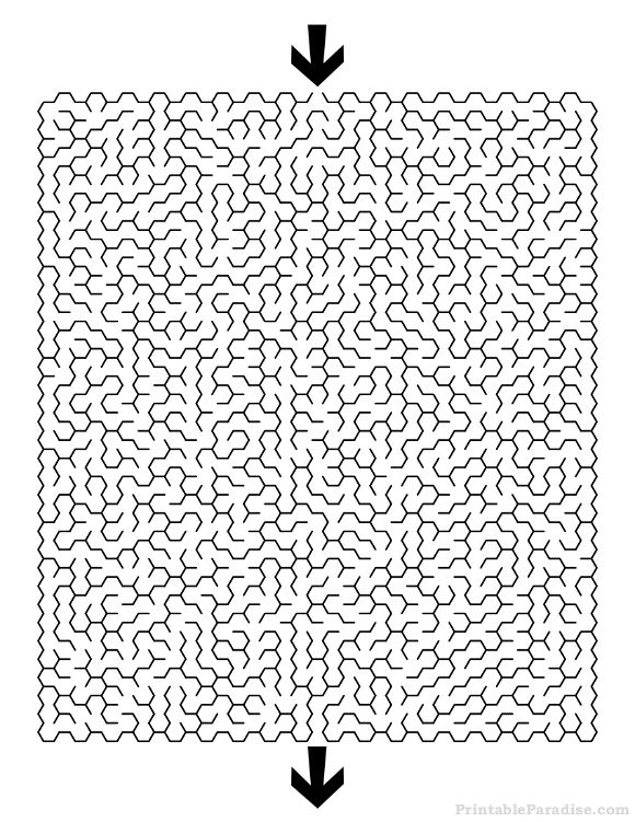 Writing worksheet for Fourth Grade Students engaging with the It's a Maze of Hexagons! worksheet focusing on prime numbers and polygons. Worksheet image featuring a maze activity for fourth graders on identifying shapes and numbers.