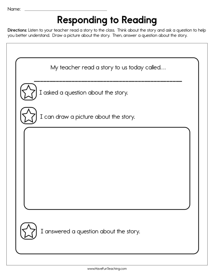 Sample reading response letter showing greeting, body paragraphs, and closing for fourth grade students to analyze