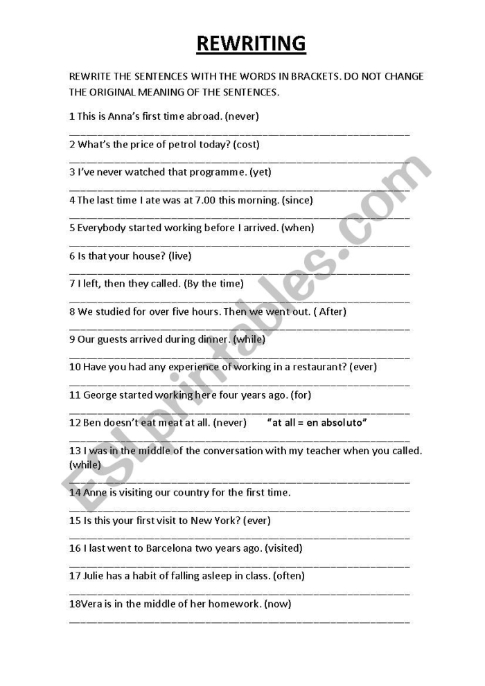 Engaging activity to improve sentence structure and flow in paragraph rewriting Worksheet for Sentence Makeover Part 1 focused on enhancing writing skills for fourth graders