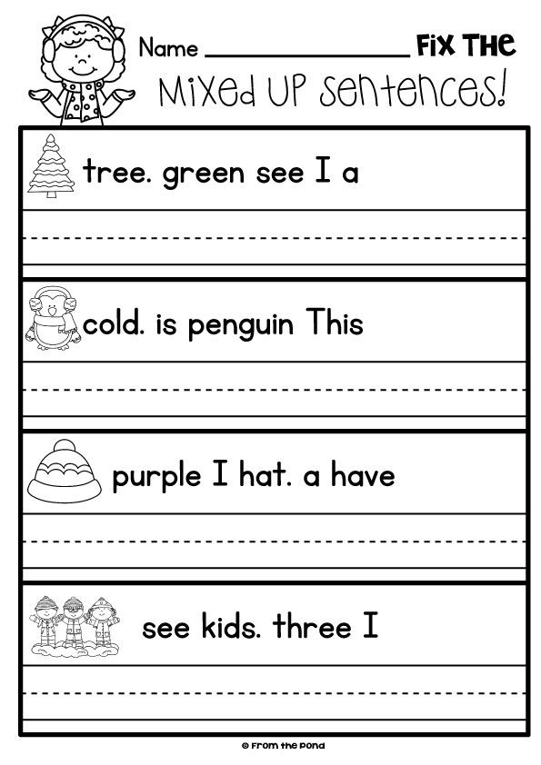 Engaging Data and Graphing activity with Sentence Mix-Up Game worksheet for fourth graders, image 17 Fourth grade students collaborating on a Sentence Mix-Up Game worksheet focused on sentence structure and teamwork