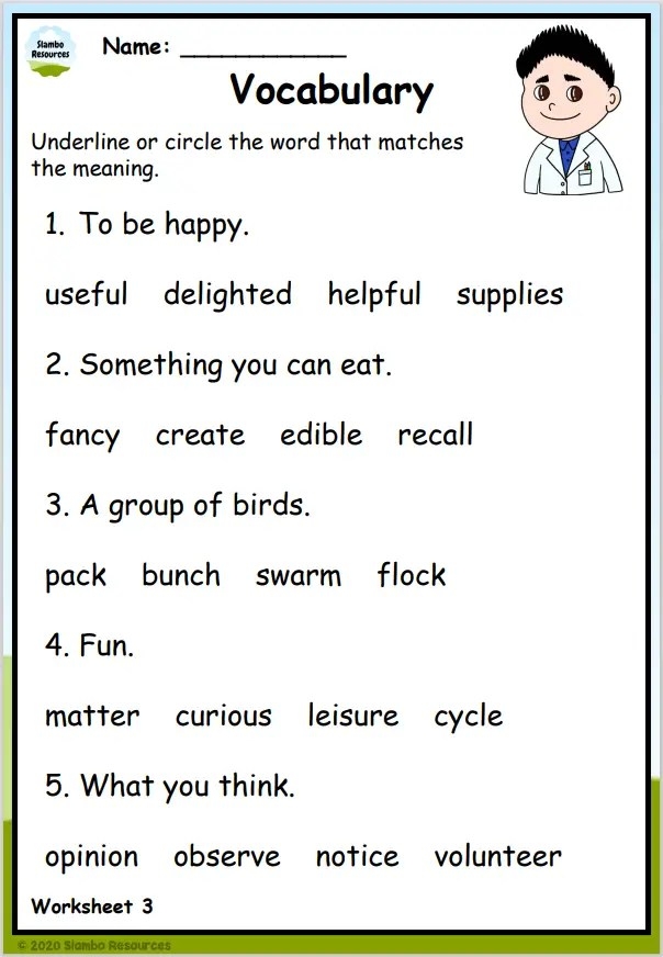 Fourth grade Check-In worksheet focusing on spelling, vocabulary, and phonics skills
