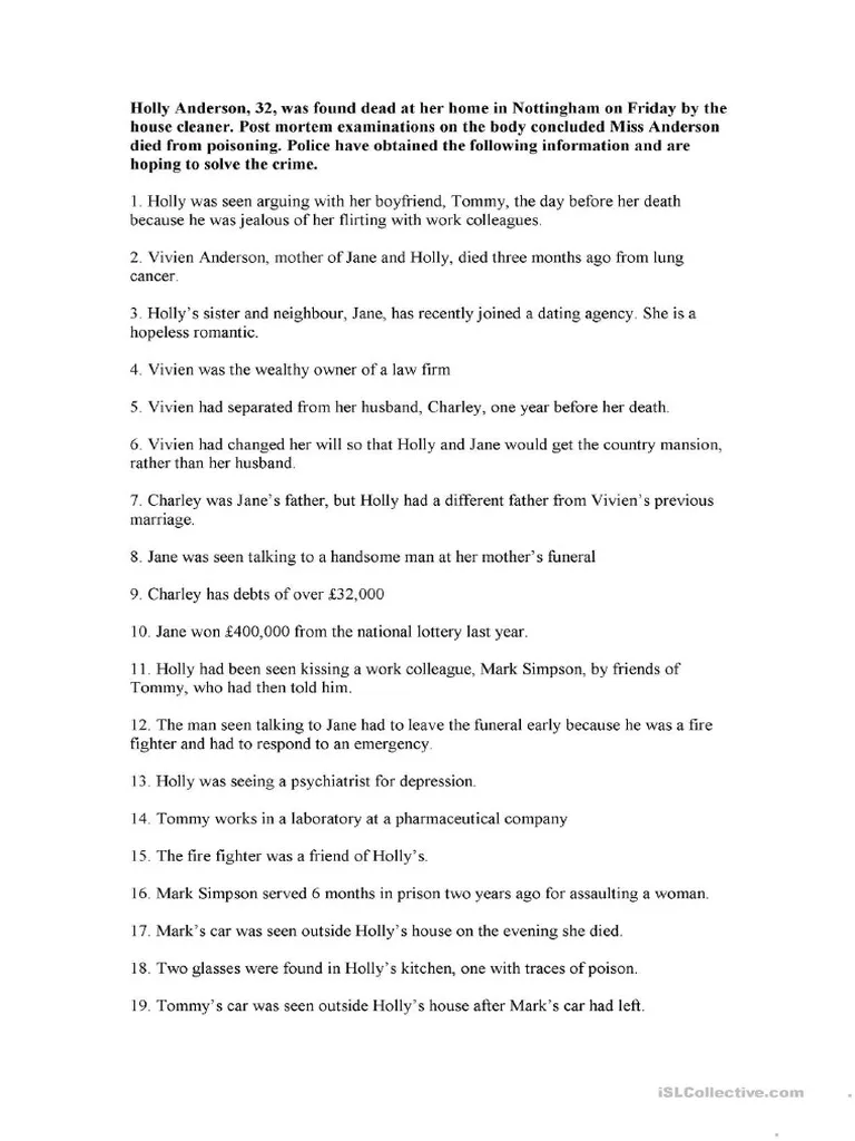 Complete the Mystery Story Worksheet for Elementary Reading Practice Fourth grade reading comprehension worksheet where students read a story and write their own conclusion based on clues from the text