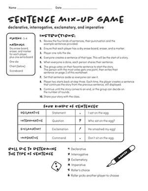 Engaging Data and Graphing activity with Sentence Mix-Up Game worksheet number 12 Fourth Grade students arranging sentence strips in the Sentence Mix-Up Game worksheet for teamwork and story building