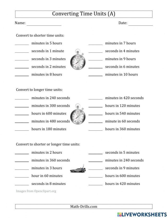 Addition worksheet for Fourth Grade Worksheet for converting hours to seconds, designed for fourth-grade students. Educational resource on addition and time conversion skills.