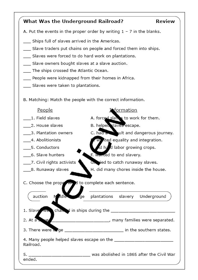 Fourth Grade Addition Activity 5 Comparing Informational Texts on The Underground Railroad Fourth grade worksheet comparing two nonfiction texts about The Underground Railroad with a Venn diagram