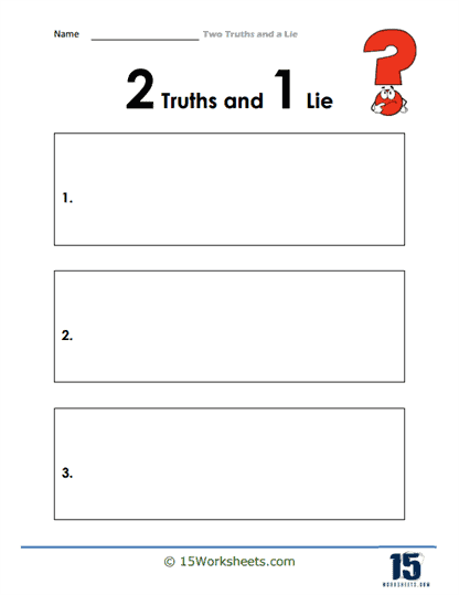 Fifth grade fall-themed worksheet on fractions using the game two truths and one lie, image 20 Two Truths and One Lie 1 worksheet featuring fraction equations for fifth graders with a fall theme