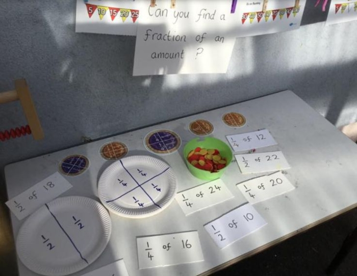 Worksheet on one-half fractions for first graders to enhance their geometry skills