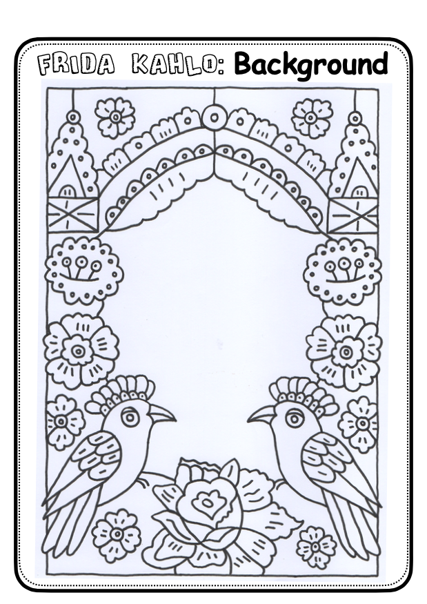 Frida Kahlo Biography worksheet for fifth grade students focused on her artistic journey Fifth grade art worksheet featuring key facts about Frida Kahlo's life and work