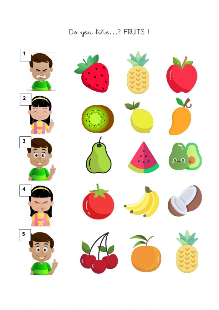 Engaging Fruit Vocabulary coloring and spelling exercise for young learners 4 First Grade Fruit Vocabulary worksheet featuring colorful fruits and spelling practice