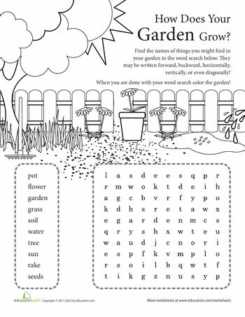 Engaging word search puzzle for practicing multiplication in a garden-themed worksheet for second graders Second grade multiplication word search worksheet themed How Does Your Garden Grow with fun spelling activity