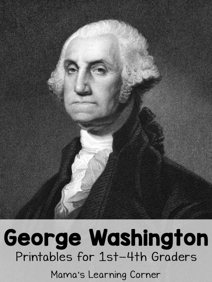 Third grade worksheet featuring facts about George Washington for reading and writing practice