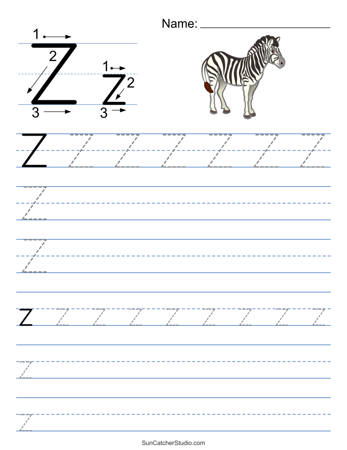 Worksheet for preschoolers focusing on the letter Z, featuring fun activities for identification and writing. Get Ready for Reading: All About the Letter Z worksheet for Pre-K learners.