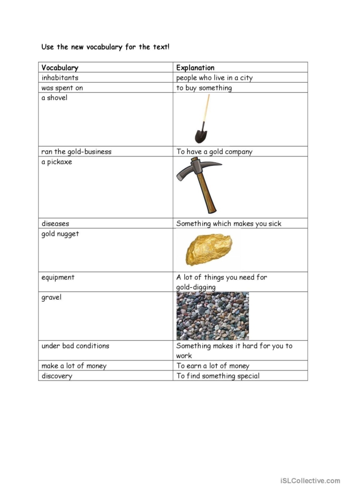 Fourth grade physical science worksheet featuring a California Gold Rush board game for learning history