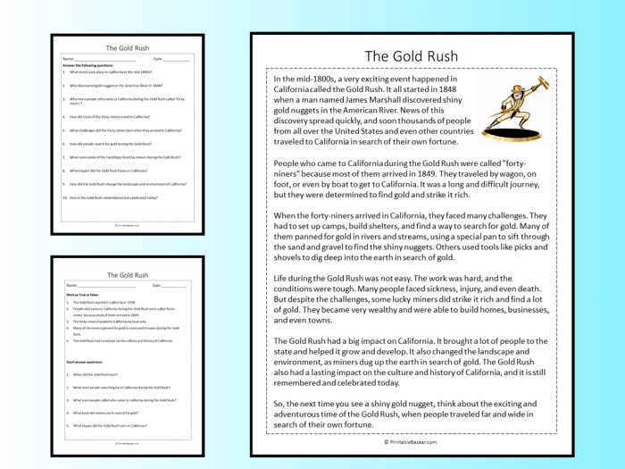 Fourth grade students playing a board game themed around the California Gold Rush as part of a physical science worksheet