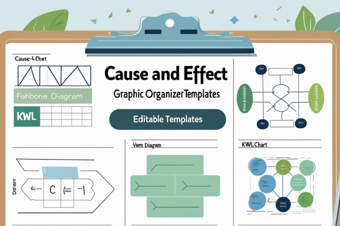 Graphic organizer for third graders to illustrate cause and effect relationships in reading activities
