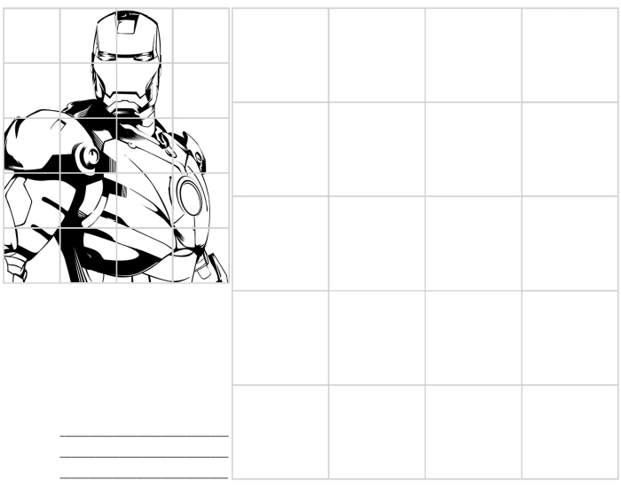 Grid Art Worksheet 22: Learning to Draw with Grid Squares for Math and Art Integration A fifth grade student using a grid method to draw and copy an illustration for a math and art worksheet on exponents and roots