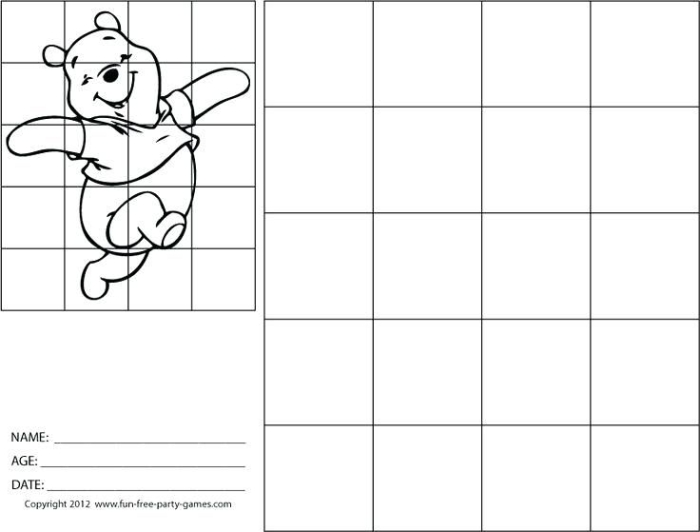 Fifth Grade Grid Art Drawing Method Worksheet Image 2 Grid art worksheet example showing a fifth grade student drawing using grid squares to copy an illustration with exponents and roots practice