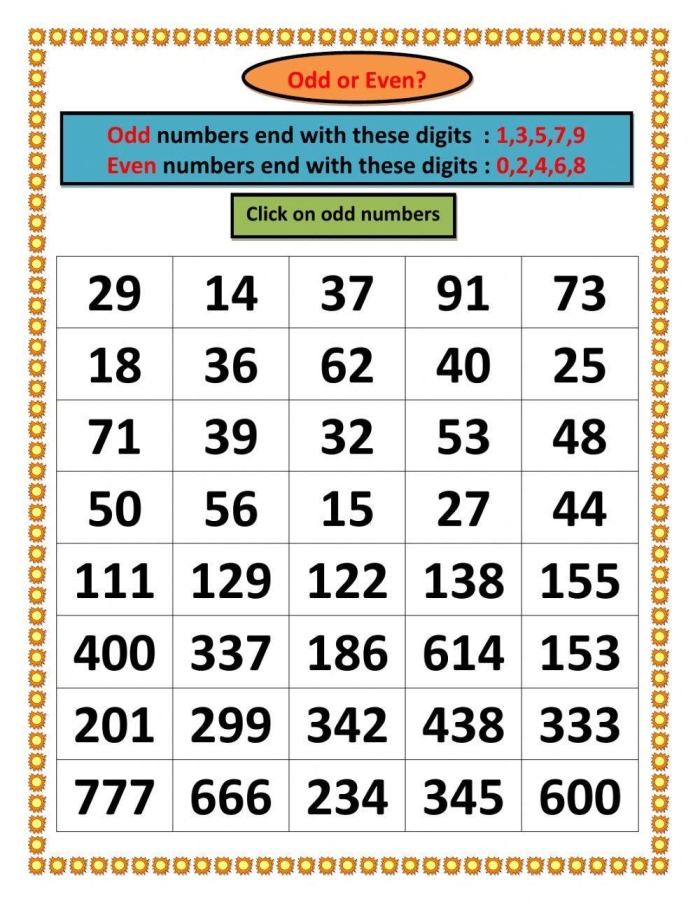 Identifying odd and even numbers: Grouping Objects worksheet for 1st grade Worksheet for grouping objects based on odd and even numbers for first graders