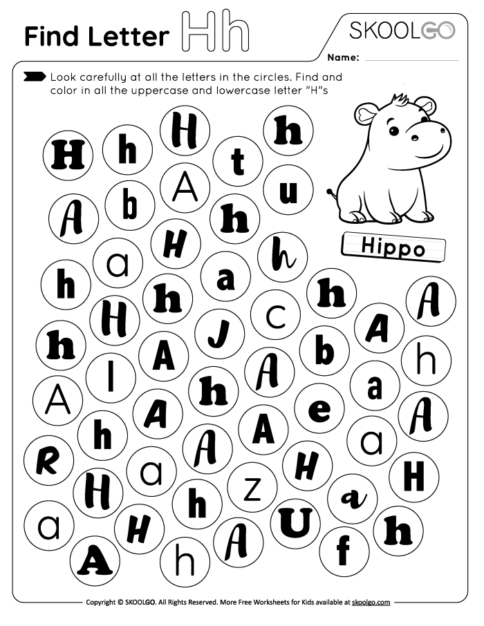 Phonics worksheet for Pre-K Colorful H Is For... worksheet designed for preschoolers to practice the letter H sounds through fun activities. Engaging phonics worksheet for Pre-K children to learn and color while mastering the alphabet.