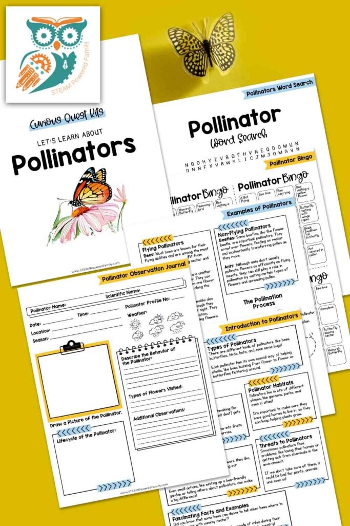 Flowers in Love Pollinators word search for fourth grade handwriting practice