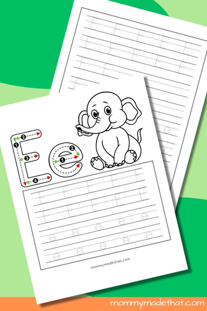 Preschool tracing worksheet focusing on lowercase e and s letter formation skills Tracing lowercase letters e and s worksheet for preschool handwriting practice
