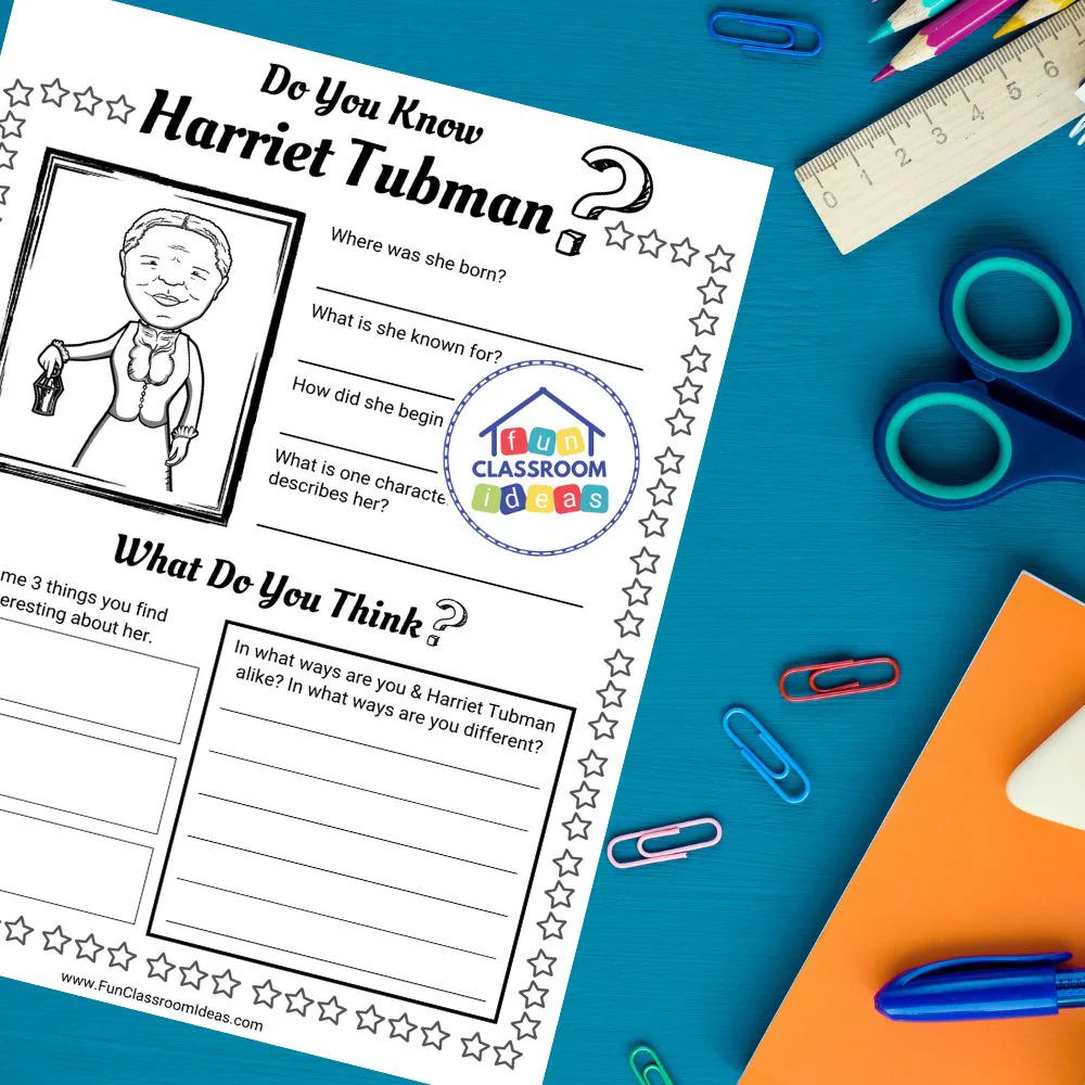 Explore the life and legacy of Harriet Tubman through this engaging worksheet Harriet Tubman worksheet for third graders focused on time and money concepts