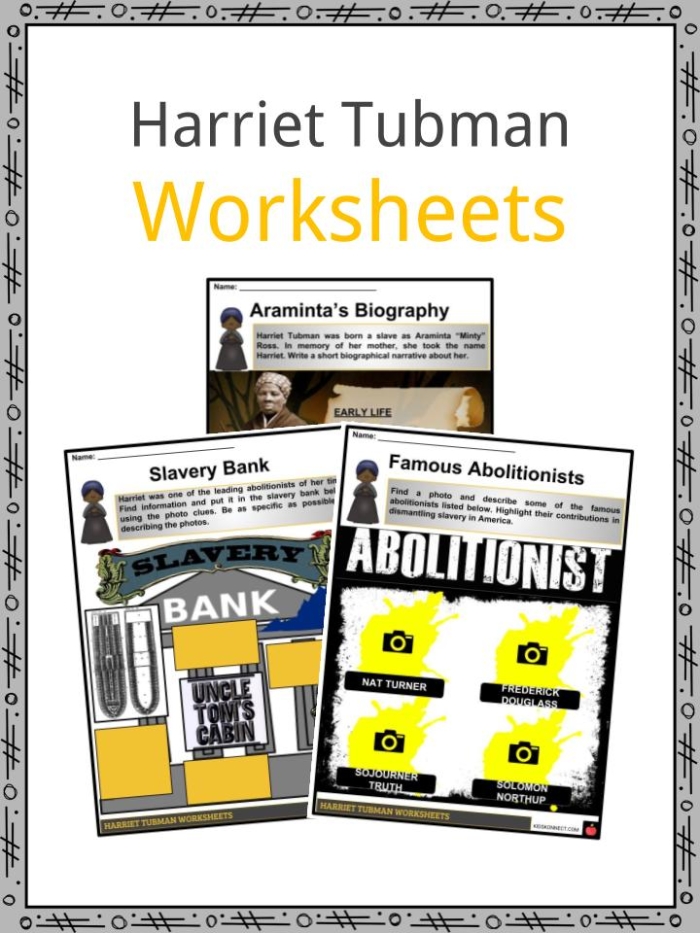 Explore the life of Harriet Tubman through this engaging educational worksheet Harriet Tubman worksheet for third graders focused on her contributions to American history
