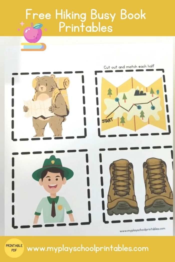Pictograph illustrating the hiking activities of Eric and his friends for the month, focusing on numbers. Hiking Buddies Pictograph worksheet showing hike counts for second graders.