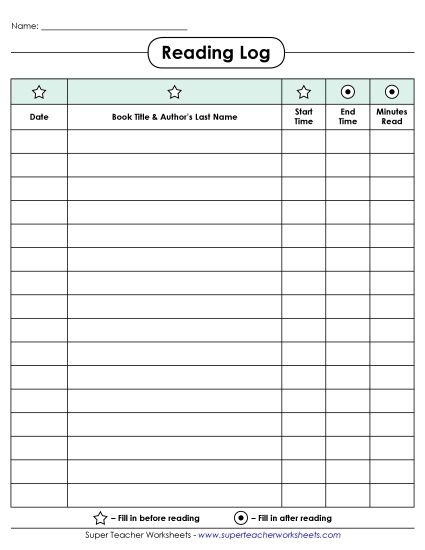 History reading log worksheet for fourth graders to track daily reading progress, image 17 Fourth Grade student filling out a weekday reading log on a history-themed worksheet
