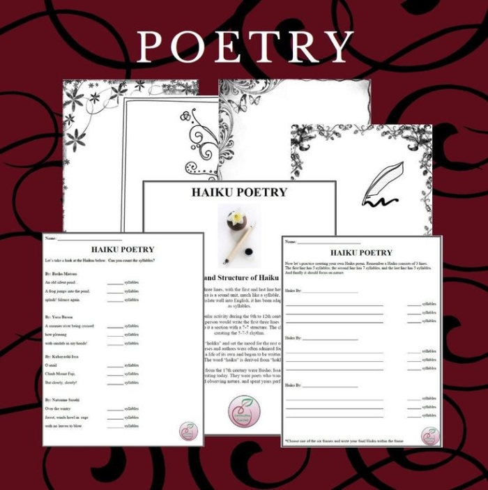 Haiku worksheet for young poets exploring historical topics in grade two classrooms Second grade student completing a compose a haiku worksheet focused on history themes