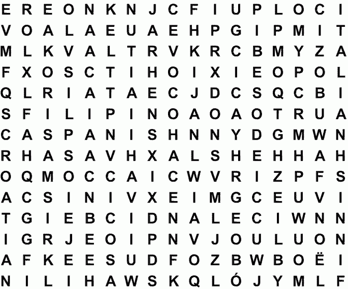 Fun Printable Christmas Around the World Word Search Worksheets