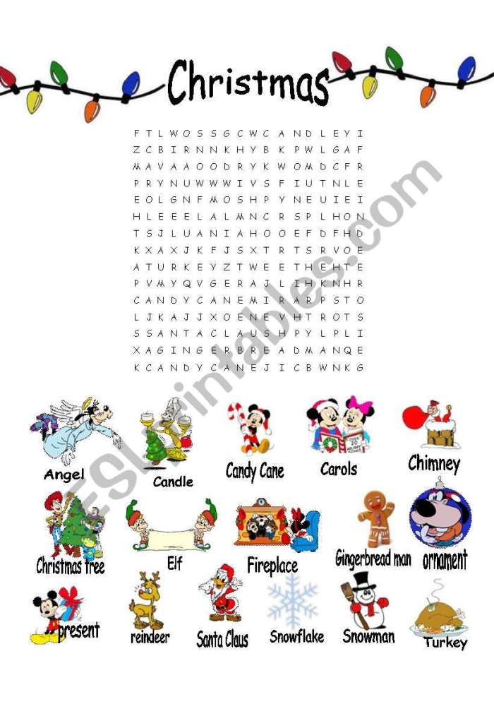 Festive word search puzzle for children exploring global Christmas traditions Second Grade Christmas Around the World Word Search featuring holiday vocabulary