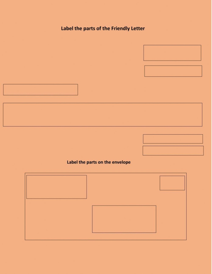 How to Write a Friendly Letter worksheet for Fourth Grade