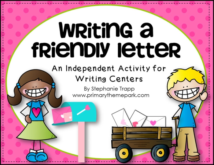 How to Write a Friendly Letter worksheet for Fourth Grade