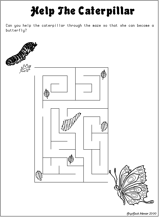 Fun counting activity featuring a colorful caterpillar and numbers 1 to 15 Hungry Caterpillar Number Maze worksheet for kindergarten counting practice