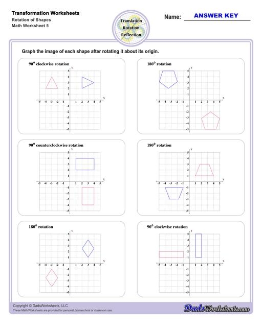 Eighth Grade Transformations Worksheet: Identify Congruent Figures Worksheet showcasing transformations to identify congruent figures for eighth graders