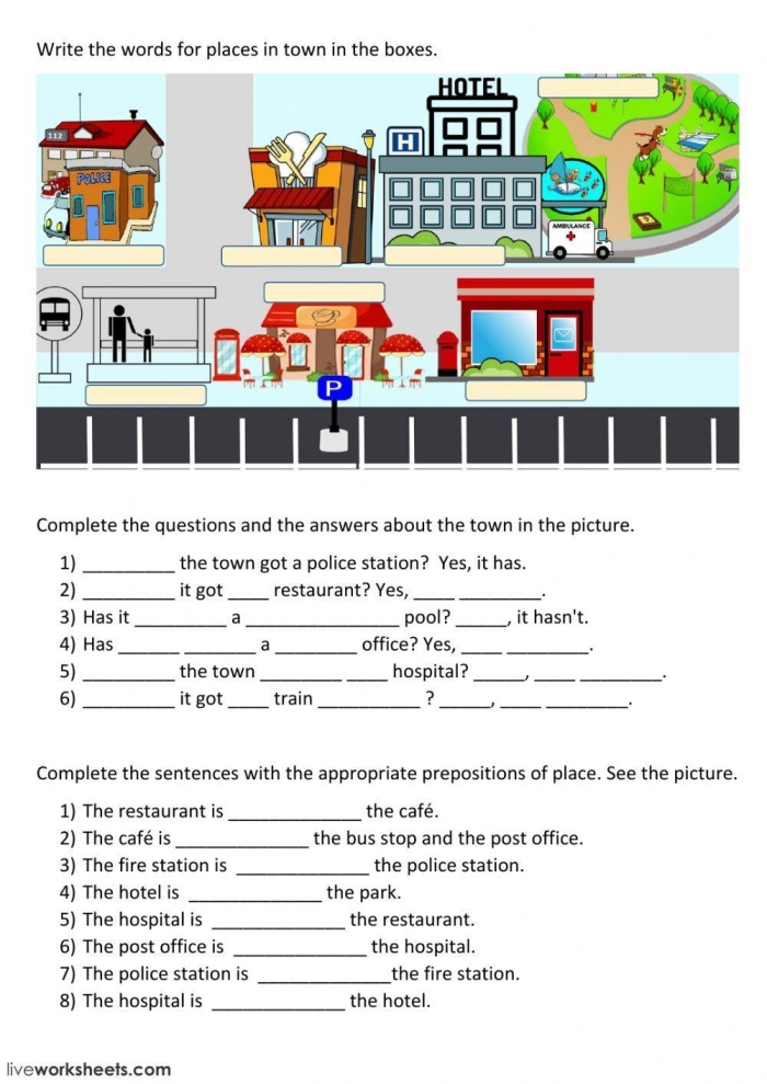 My Kind of Town: Finding Shapes in the Community Picture A colorful town scene with buildings, windows, and streets where children can identify circles, squares, triangles, and rectangles