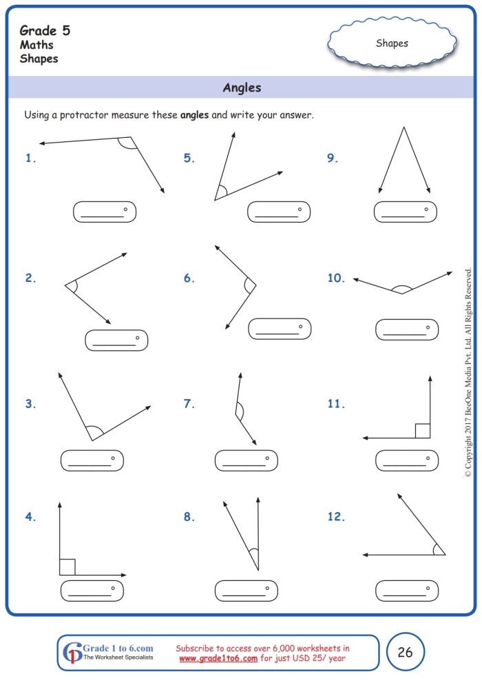 Identifying Angles worksheet for 3rd graders: right, acute, and obtuse angles Worksheet for practicing angle identification in third grade geometry