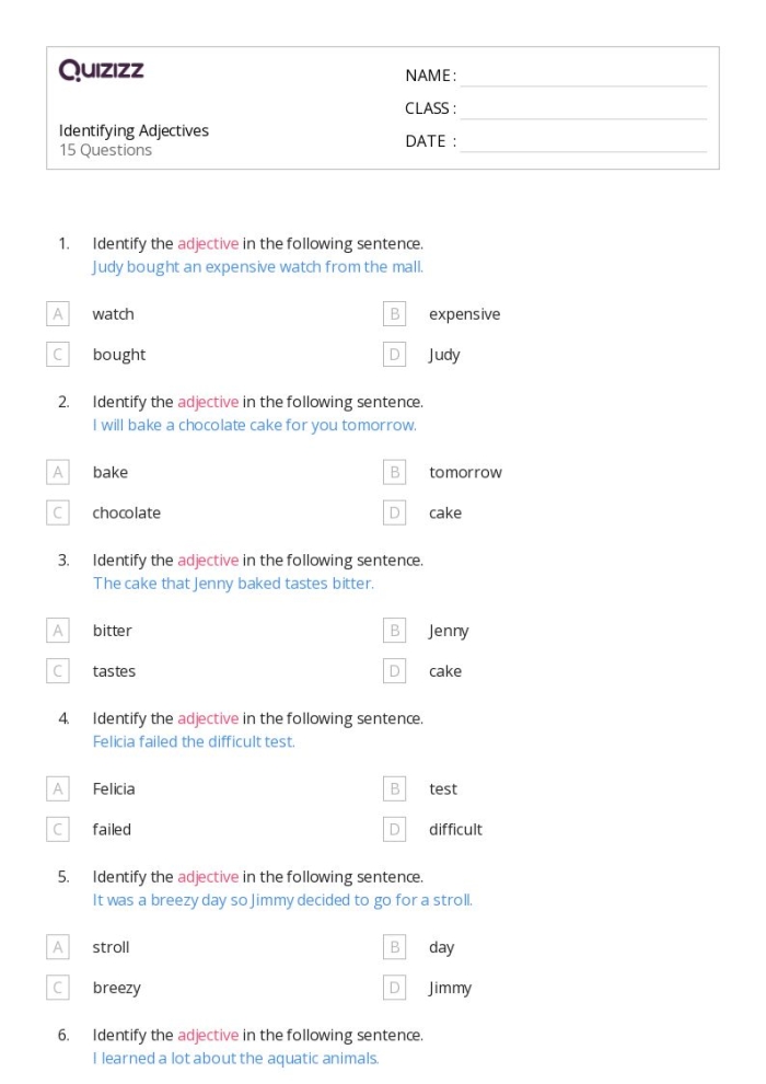 Worksheet featuring multiple-choice questions for identifying sentences about beach activities. Identifying Sentences: At the Beach! worksheet for third graders.