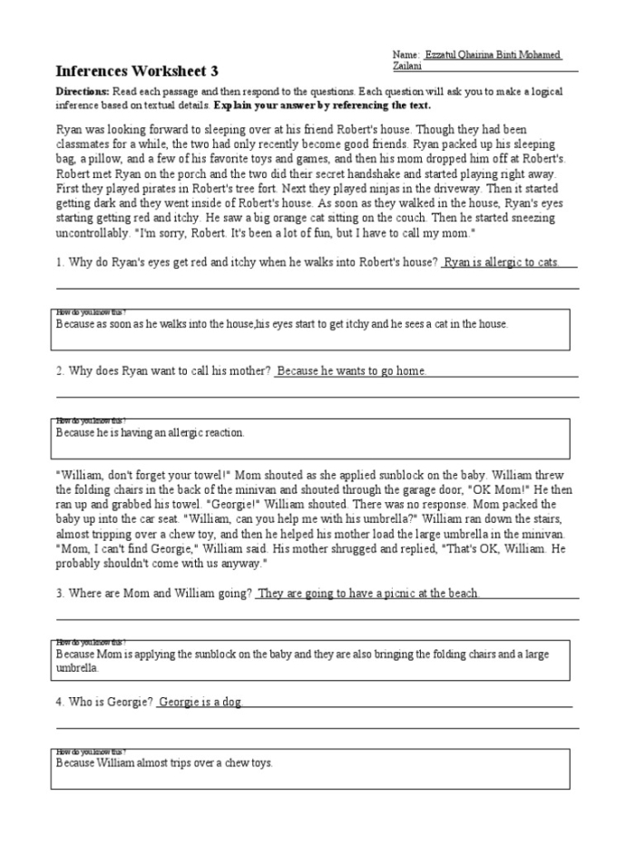 Fourth grade worksheet on making inferences about courageous leaders using fractions