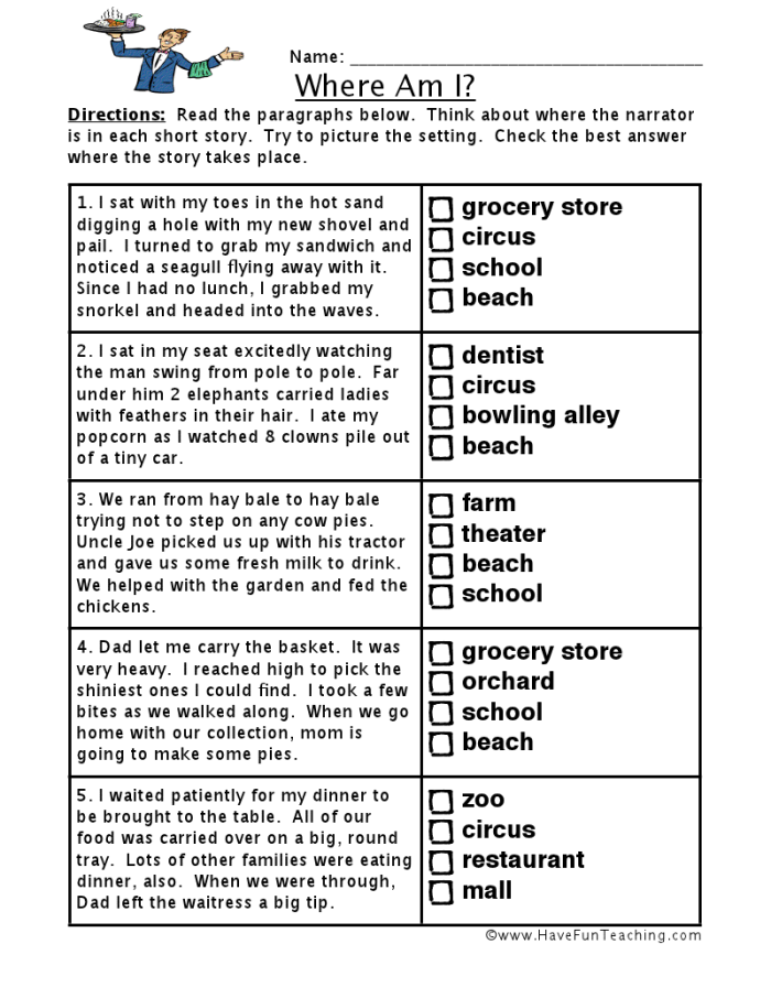 Make Your Own Inferences 2 worksheet for reading comprehension skills Second grade worksheet for practicing making inferences from simple sentences