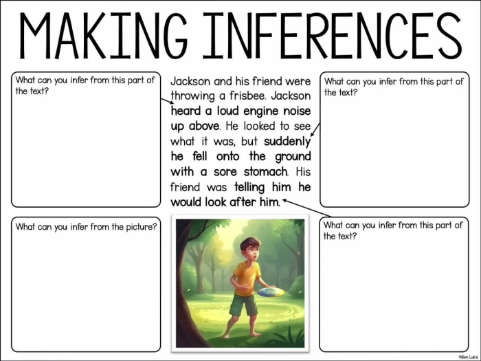 Fourth grade worksheet on Making Inferences featuring Courageous Leaders with fraction exercises