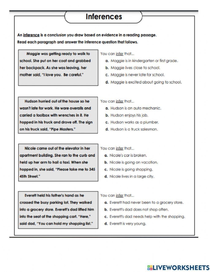Fourth Grade Fractions worksheet on Making Inferences about Courageous Leaders