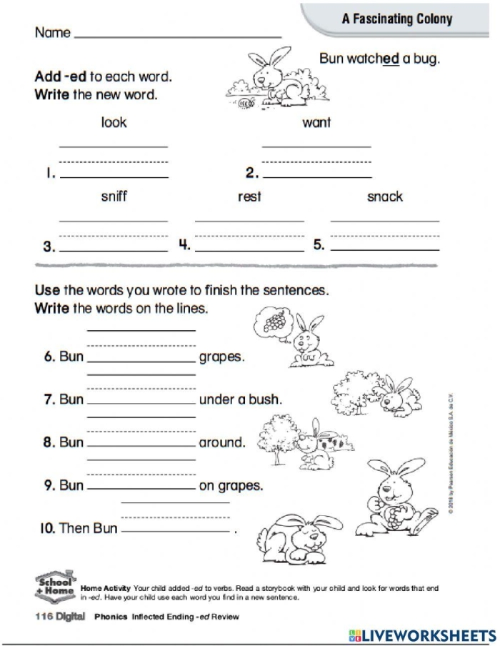 Practice rules for final e and inflected endings worksheet number 3 Third grade worksheet on rules for dropping the final e before adding inflected endings