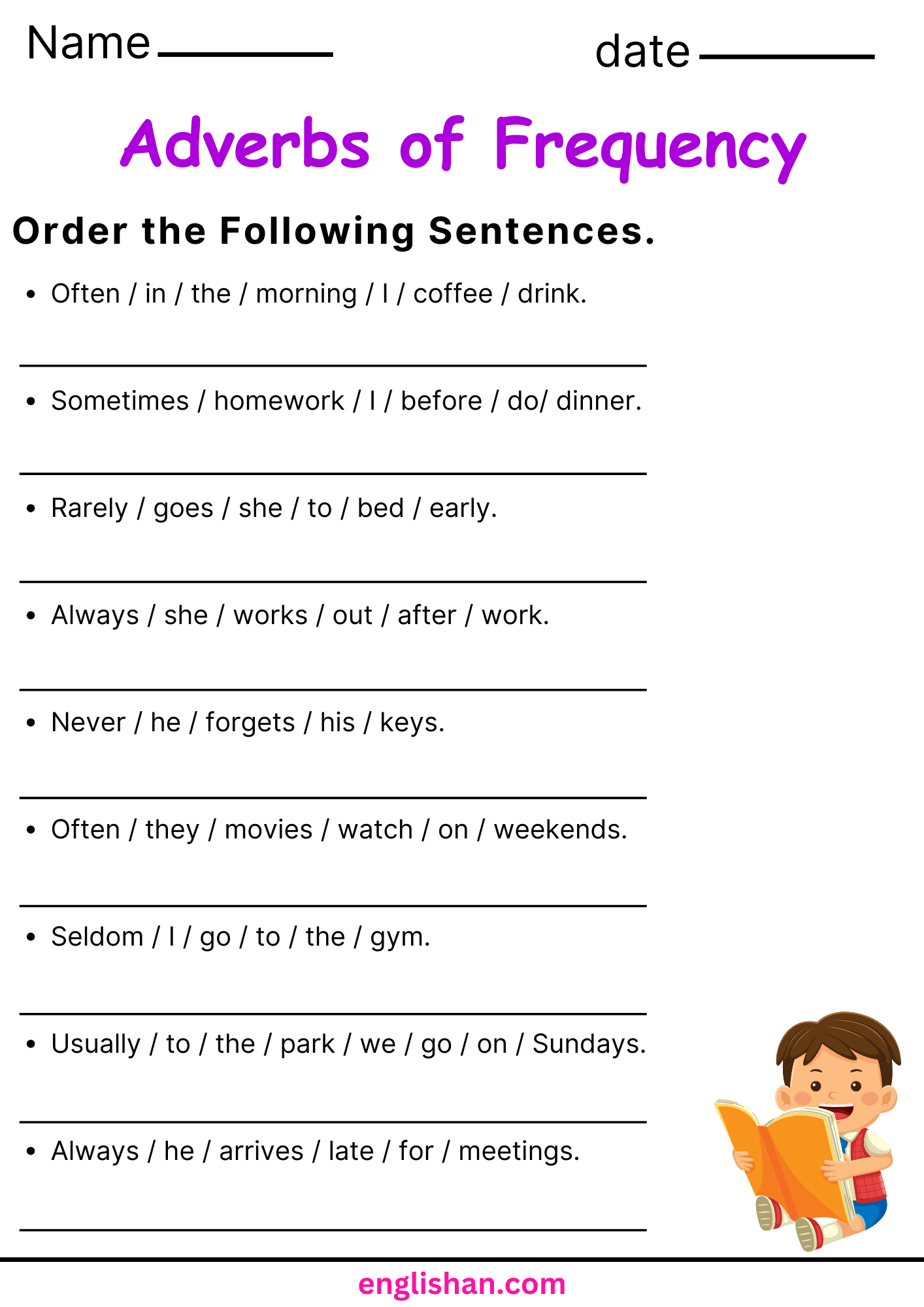 Seventh grade Time and Money worksheet focusing on integer operations and their rules