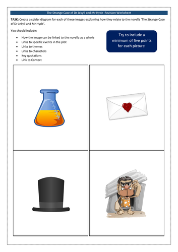 Fifth grade students working on The Strange Case of Dr. Jekyll and Mr. Hyde grammar worksheet