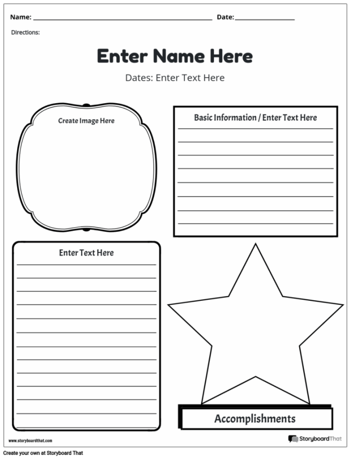 Julia Child biography worksheet for fourth grade students with comprehension questions